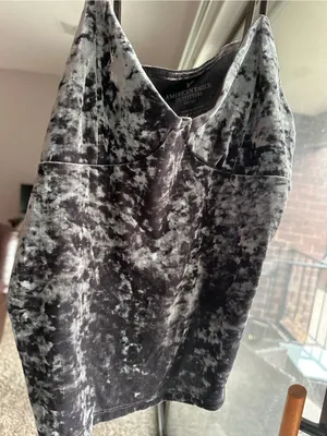 American Eagle Outfitters Gray Velvet Cami thumbnail 2