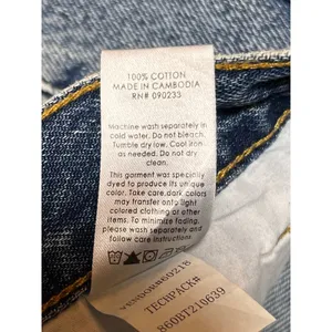 Pacsun High Rise‎ Straight Jeans Distressed Light Wash Size 30 Button Fly Baggy thumbnail 7