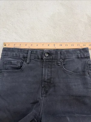 Good American Jeans Skinny Ankle Black Stretch Denim Low Rise Pants 8/29 thumbnail 8