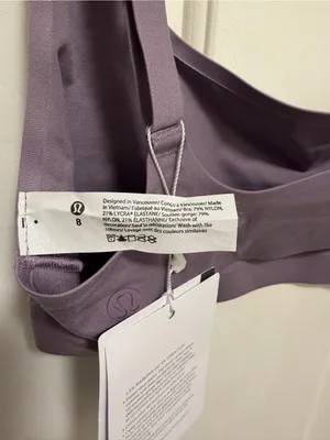 Lululemon Wundermost Ultra-Soft Nulu Scoop-Neck Spaghetti-Strap Purple Ash 8 thumbnail 6