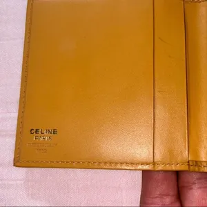 Vintage Celine Coated Canvas Monogram w Leather Accented Wallet thumbnail 15