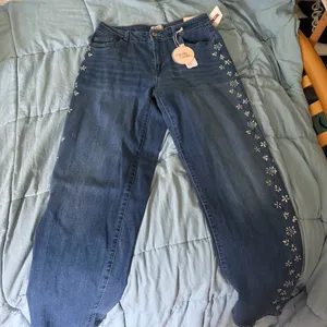 Flower straight leg jeans thumbnail 1