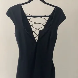 ✨ Black Bodycon Dress with Lace-Up Back✨ thumbnail 5