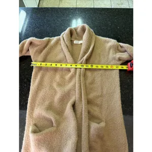 Anthropologie Sleeping On Snow Tan Open Cardigan Wool Alpaca Blend Soft Warm XS thumbnail 7