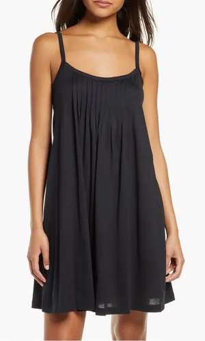 Hanro Juliet Babydoll Black Chemise EUC thumbnail 1