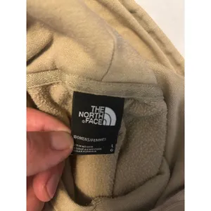 The North Face Womens Half Dome Pullover Hoodie Tan Khaki Logo Sweatshirt Large thumbnail 5
