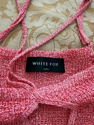White Fox Boutique Pink Glitter Cutout Strappy Mini Dress Sparkle XXS thumbnail 4