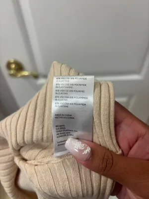 NWT Urban Outfitters Karla Ribbed Shrug Cardigan Bolero Cropped Ivory Beige Cozy S thumbnail 7