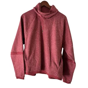 Nike Therma-FIT Pullover Hoodie‎ Women's Large Red Heathered Drawstring thumbnail 8