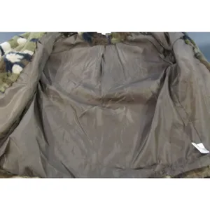 Andree By Unit Camo Jacket Juniors Plush Fuzzy Faux Fur Lined Full Zip Jacket thumbnail 4