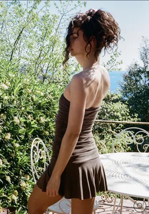 With Jean Rayna Dress Brown  thumbnail 5