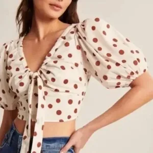 Abercrombie Polka Dot Crop Top thumbnail 1