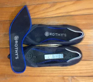 Rothy's The Point Women's Flats Black Camo thumbnail 1