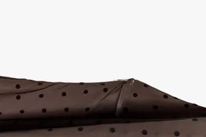 Zara Elegant Brown Polka Dot Halter scarf Dress evening party holiday thumbnail 16