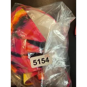 Womens Medium Bikini Set Pink Orange Tie Dye Triangle Top Side Tie‎ Bottom NEW thumbnail 7
