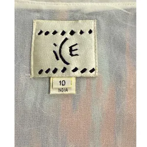 ICE Size 10 Sequin Shift Dress Multicolor Abstract Y2K Sleeveless Cocktail thumbnail 6