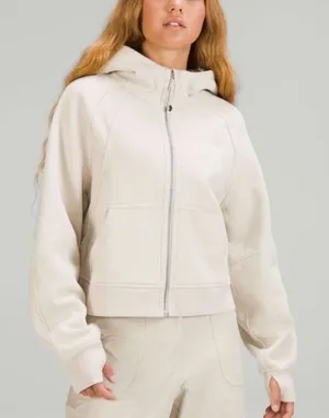 LULULEMON Scuba Oversized Full Zip Natural Ivory Size‎ M/L thumbnail 1