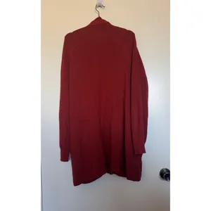 Lululemon Merino Wool-Blend Ribbed Long Wrap Sweater Cayenne Size 12 thumbnail 4