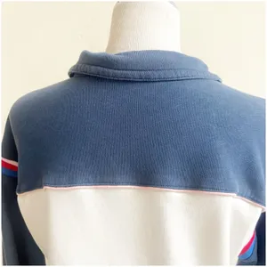 Anthropologie Pilcro 3/4 Zip Pullover Sweater Rugby Style Collared Size XS Blue thumbnail 10
