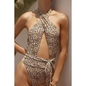 New. Pilyq leopard halter one piece. Small . Retails $154 thumbnail 10