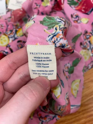 Print fresh pink cocktail pj set  thumbnail 3