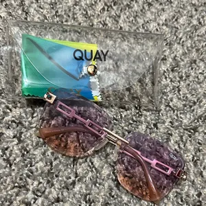 Quay Australia x Saweetie No Cap Gradient Purple and Pink Sunglasses thumbnail 1