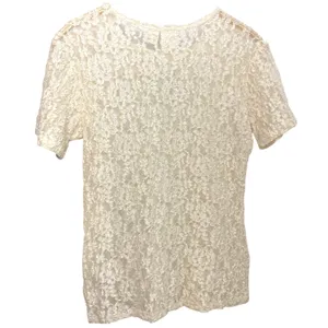 Vintage Victoria’s Secret Y2K Gold Label Ivory Soft Romantic Coquette Lace Top thumbnail 2
