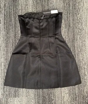White Fox Black Dress thumbnail 3