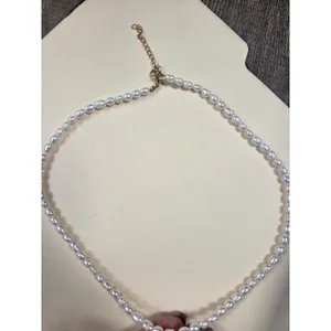 Boutique Shop Faux Pearl Cross Necklace thumbnail 4