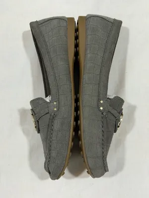 Giani Bernini Dailyn2 Women’s Leather Suede Loafers Memory Foam Grey Sz 8M thumbnail 2