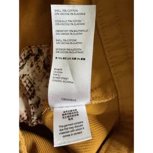 ANTHROPOLOGIE Nora‎ Flounce-Sleeved Trucker Jacket Golden Yellow Women's Size XS thumbnail 11