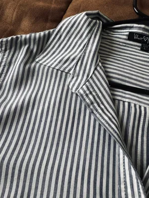 Striped Button Down Shirt Multi Size L thumbnail 3