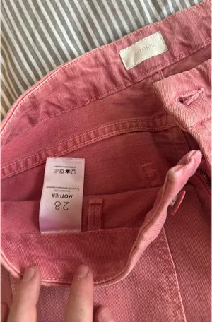 Pink MOTHER Denim Jeans thumbnail 2