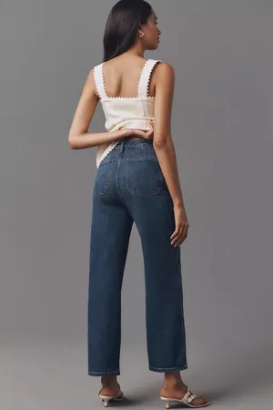 Reformation Alyssa Pocket Patch High-Rise Wide-Leg Jeans thumbnail 2