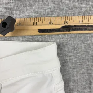 7 For All Mankind Jeans‎ Womens 31 White High Waist Ankle Skinny Denim 5-Pocket thumbnail 5