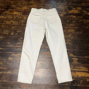 Loft high waist boyfriend relaxed 29/8 cream jeans thumbnail 3