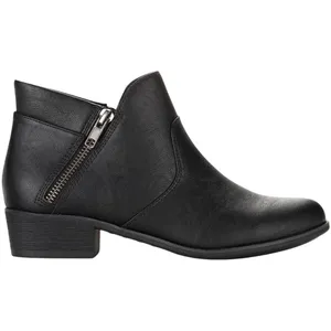 NWT Sun + Stone Womens Adelinee Faux Leather Ankle Boots 10017856000 Black 5M thumbnail 2