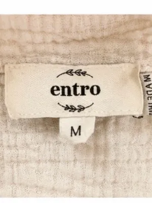 Entro Ivory Gauze Pocket Tunic Top Pockets – Size Medium thumbnail 4