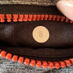 Lululemon Size 8 Speed Up‎ Short Alarming Ombre Vertical Stripe In Gray Coal thumbnail 3