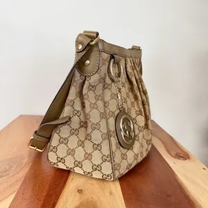 Pre-Owned Gucci GG Canvas Sukey Shoulder Bag‎ 296884 thumbnail 3