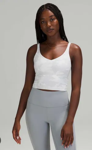 White camo Lululemon align tank thumbnail 1