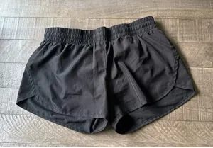 Athletic Works Women's Black Running‎ Athletic Lined Shorts size Large 12/14 thumbnail 1