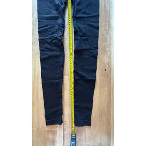 Gymshark Flex Seamless Leggings Black‎ Gray Logo Waistband Mid Rise Womens Small thumbnail 5