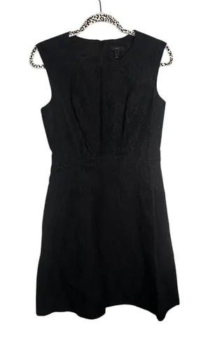 J.Crew Womens‎ Black Textured Jacquard Sleeveless Fit & Flare Dress Size 6 thumbnail 1