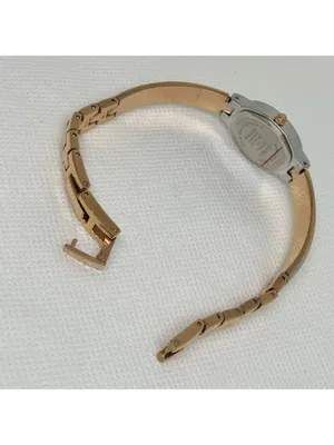 Elgin Diamond two Tone women’s watch oval 18mm Mop dial up to 7.5” running thumbnail 8