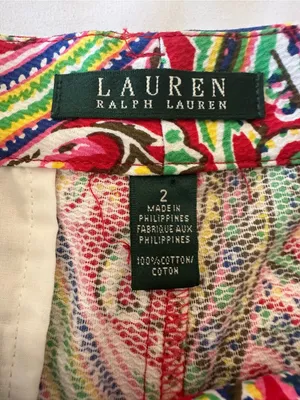 Ralph Lauren Red Paisley-Print Women’s Shorts thumbnail 2