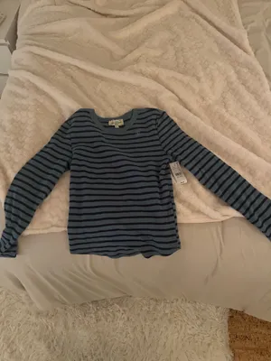 Pacsun Your Favorite Jamie Striped Long Sleeve Crew Neck Top thumbnail 2