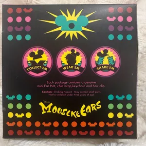 Disney MousekeEars Mini Mickey Ear Hat Collectibe Headpiece Hair Clip Magenta thumbnail 2