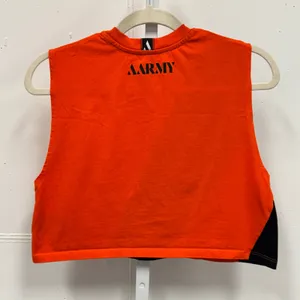 AARMY Women's Cropped Activewear Tank Top EJ1 Bright Orange Small‎ thumbnail 2