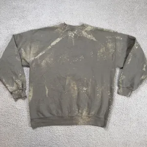 Missguided Michigan Crewneck Bleach Wash Distressed College Sweatshirt Oversized thumbnail 2
